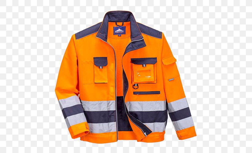 High-visibility Clothing T-shirt Jacket Personal Protective Equipment, PNG, 500x500px, Clothing, Cap, Coat, Electric Blue, Glove Download Free