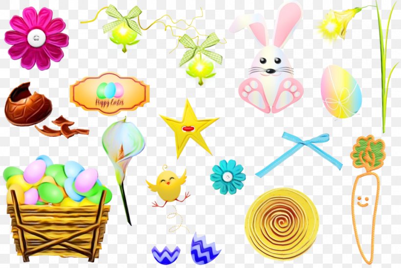 Easter, PNG, 960x643px, Watercolor, Easter, Paint, Wet Ink Download Free