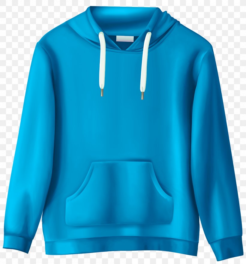 Sweatshirt T-shirt Clip Art Sweater, PNG, 1000x1072px, Sweatshirt, Aqua, Blouse, Blue, Clothing Download Free