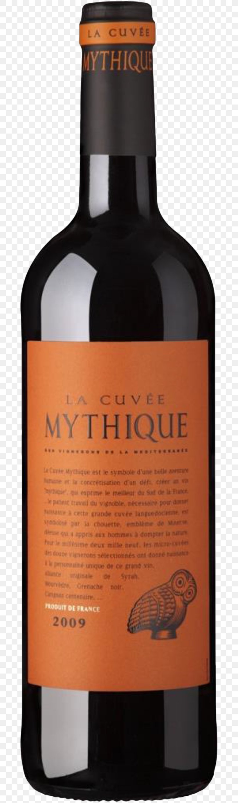 Red Wine Liqueur La Cuvee Mythique IGP Vin De Pays, PNG, 687x2766px, Wine, Alcohol, Alcoholic Beverage, Alcoholic Beverages, Bottle Download Free