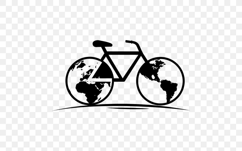 World Environment Day Bicycle Natural Environment Earth Day, PNG, 512x512px, World Environment Day, Area, Artwork, Bicycle, Black Download Free