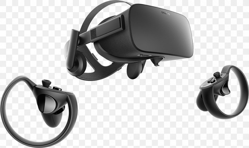 Oculus Rift Virtual Reality Headset HTC Vive Oculus VR, PNG, 1000x594px, Oculus Rift, Audio, Audio Equipment, Black, Communication Download Free