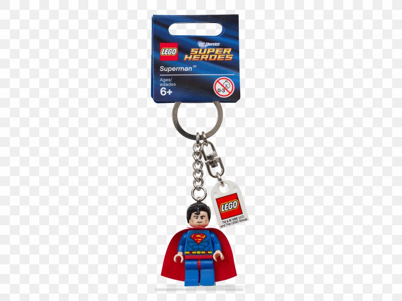 Superman Key Chains Lego Super Heroes Lego Minifigure The Lego Group, PNG, 4000x3000px, Superman, Bag, Chain, Fashion Accessory, Fictional Character Download Free