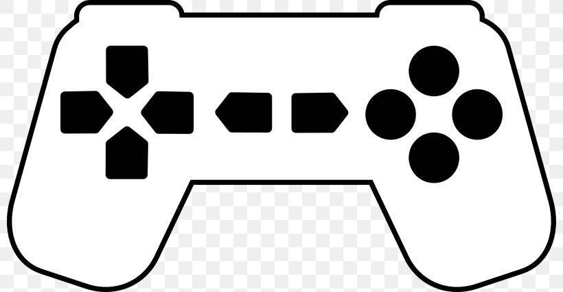 Xbox 360 Controller Black & White Game Controllers, PNG, 800x425px, Xbox 360 Controller, Area, Black, Black And White, Black White Download Free
