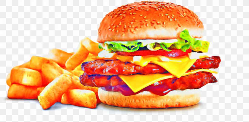 Junk Food Cartoon, PNG, 1710x841px, Hamburger, American Cheese, American Food, Bacon Sandwich, Baconator Download Free