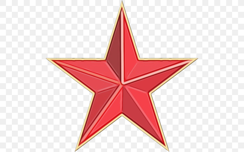 Red Star, PNG, 512x512px, Watercolor, Black, Blue, Logo, Paint Download Free