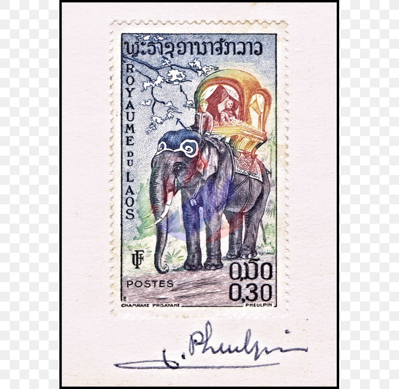 Asian Elephant Paper Postage Stamps Laos Elephants, PNG, 800x800px, Asian Elephant, Art, Asia, Cartoon, Elephant Download Free