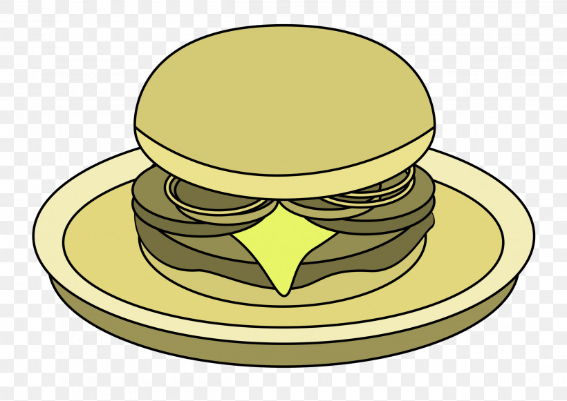 Hat Yellow, PNG, 2500x1772px, Food Clipart, Cartoon Food, Hat, Yellow Download Free