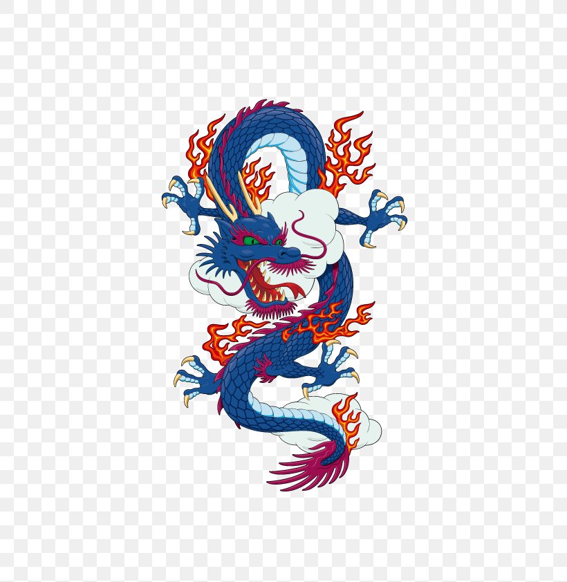 Vector Blue Dragon, PNG, 595x842px, China, Art, Chinese Dragon, Creative Arts, Dragon Download Free
