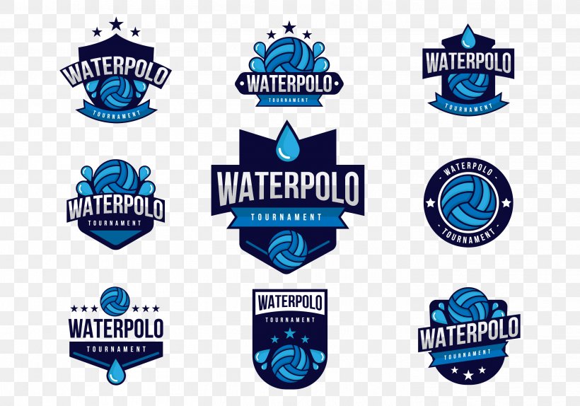 Logo T-shirt Water Polo Euclidean Vector, PNG, 2917x2042px, Water Polo, Badge, Blue, Brand, Emblem Download Free