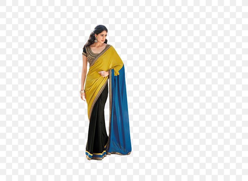 Sari Zari Georgette Designer Clothing, PNG, 421x600px, Sari, Blouse, Blue, Clothing, Color Download Free