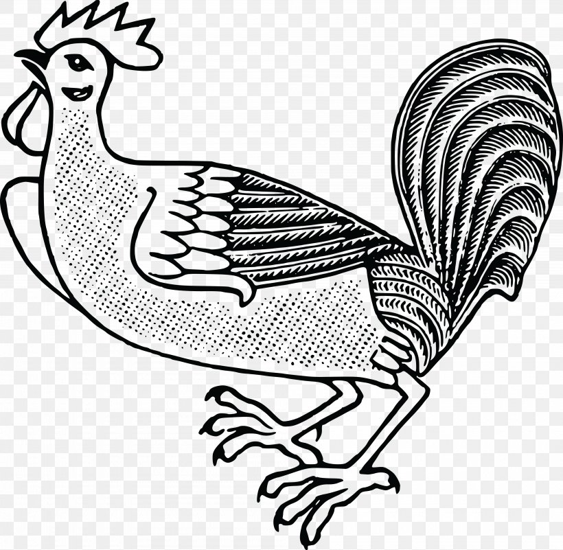 Chicken Rooster Bird Poultry Clip Art, PNG, 4000x3912px, Chicken, Art, Artwork, Beak, Bird Download Free
