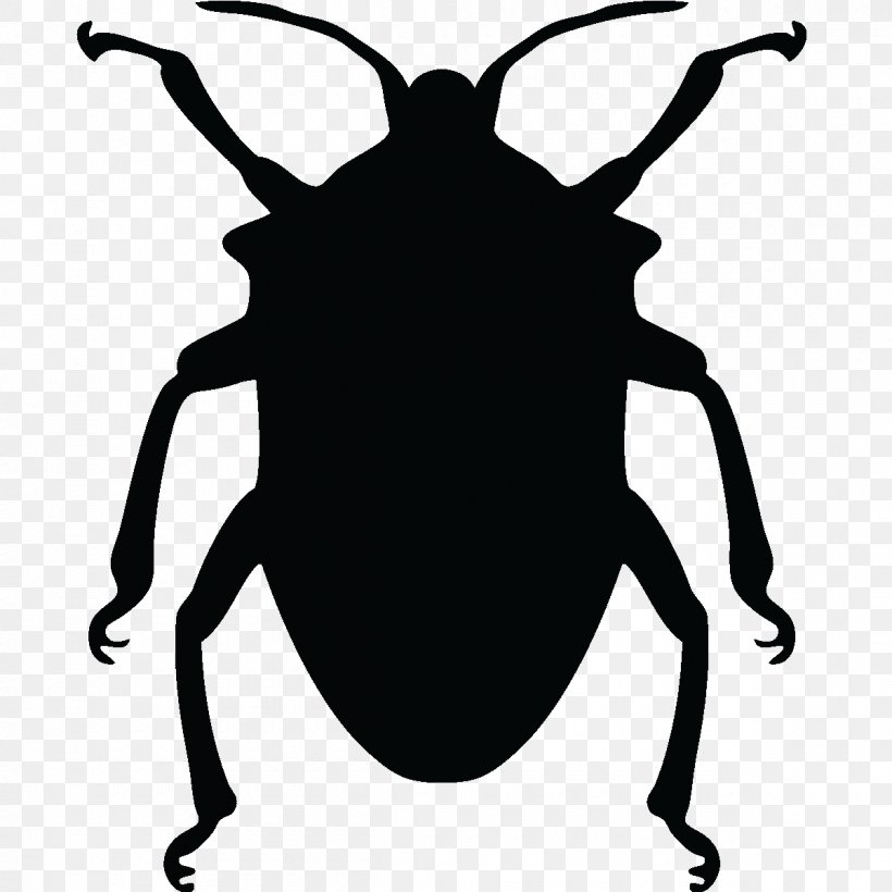 Beetle Silhouette, PNG, 1200x1200px, Beetle, Artwork, Black And White, Dung Beetle, Insect Download Free