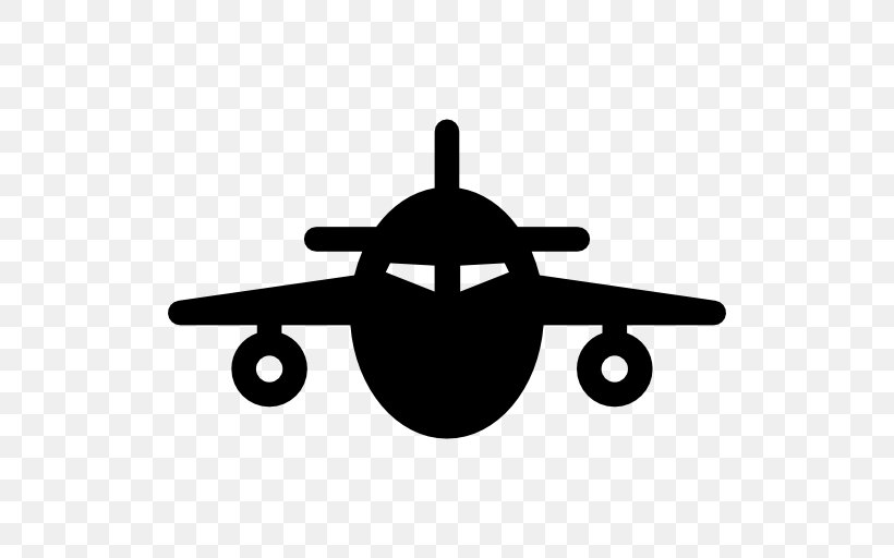 Airplane Flight Clip Art, PNG, 512x512px, Airplane, Aircraft, Aviation, Black And White, Boarding Download Free