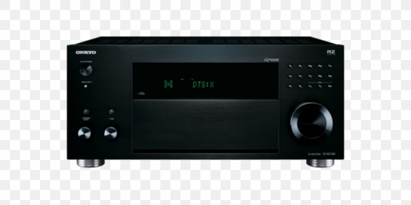 AV Receiver Onkyo TX-RZ1100 Home Theater Systems Amplifier, PNG, 1024x512px, Av Receiver, Amplifier, Audio, Audio Equipment, Audio Power Amplifier Download Free