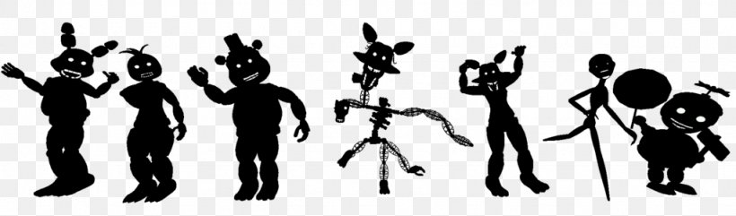 Five Nights At Freddy's 2 Five Nights At Freddy's 4 Five Nights At Freddy's 3 Animatronics, PNG, 1024x301px, Five Nights At Freddy S 2, Animatronics, Black And White, Endoskeleton, Five Nights At Freddy S Download Free