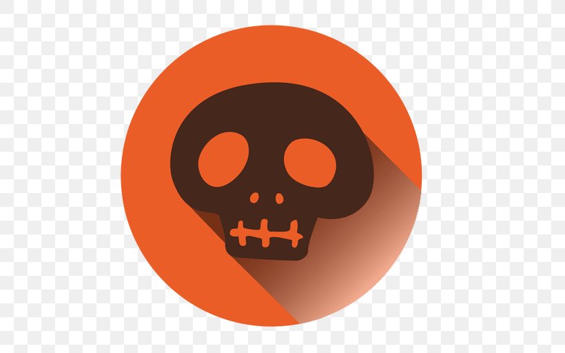 Skull Clip Art, PNG, 512x512px, Skull, Bone, Jack O Lantern, Orange, Pumpkin Download Free