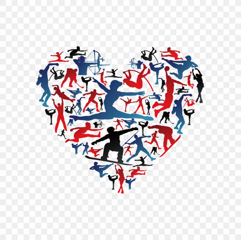 Sport Heart Royalty-free Silhouette, PNG, 1181x1181px, Watercolor, Cartoon, Flower, Frame, Heart Download Free