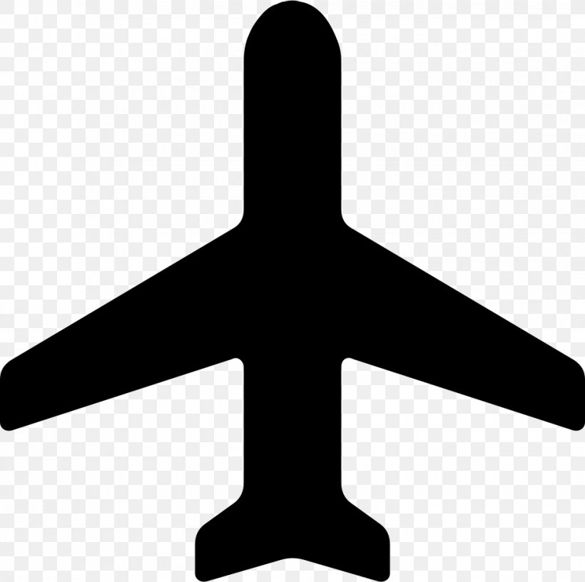 Airplane Icon Design, PNG, 980x976px, Airplane, Aircraft, Black And White, Font Awesome, Icon Design Download Free
