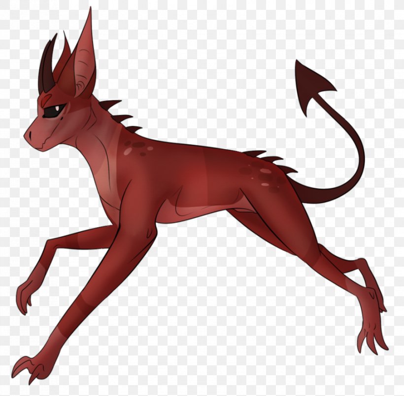 Dog Demon Cartoon Fauna, PNG, 903x884px, Dog, Animated Cartoon, Canidae, Carnivoran, Cartoon Download Free