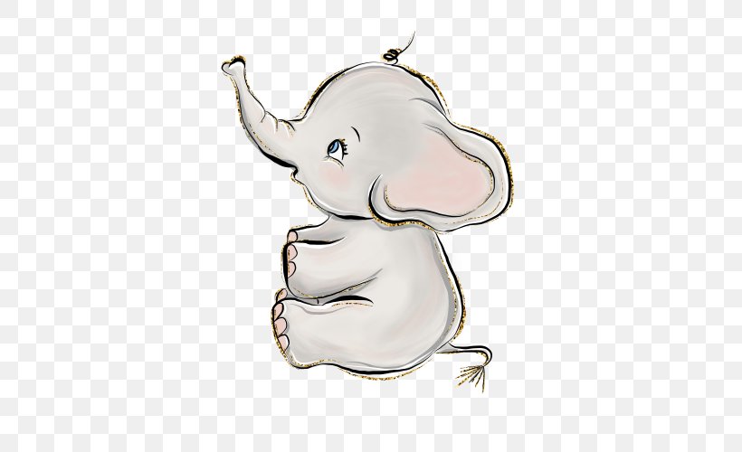 Elephant Background, PNG, 500x500px, Cuteness, Art, Cartoon, Computer Monitors, Drawing Download Free