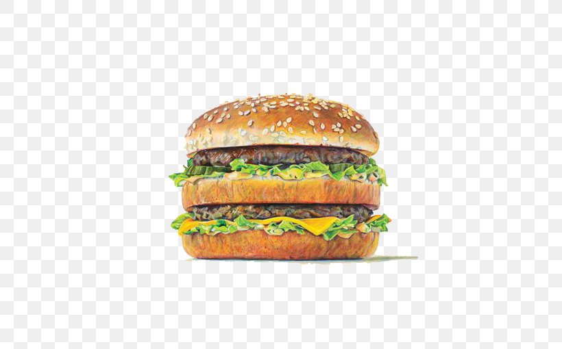 Hamburger Fast Food KFC Beef, PNG, 510x510px, Hamburger, American Food, Beef, Big Mac, Breakfast Sandwich Download Free