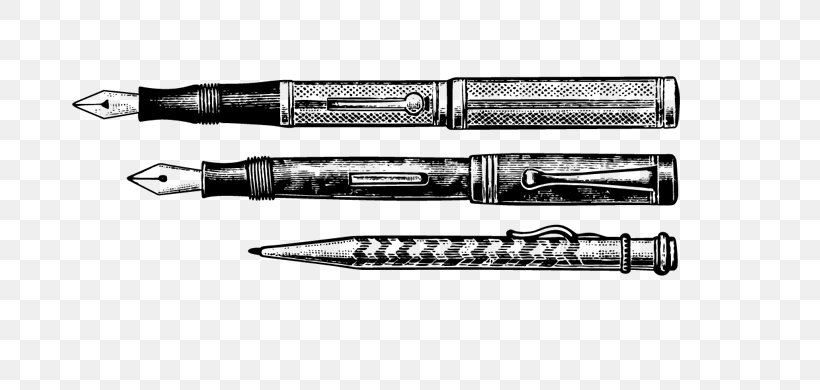 Stationery Fountain Pen Drawing Nib, PNG, 799x390px, Stationery, Auto Part, Ballpoint Pen, Black And White, Drawing Download Free