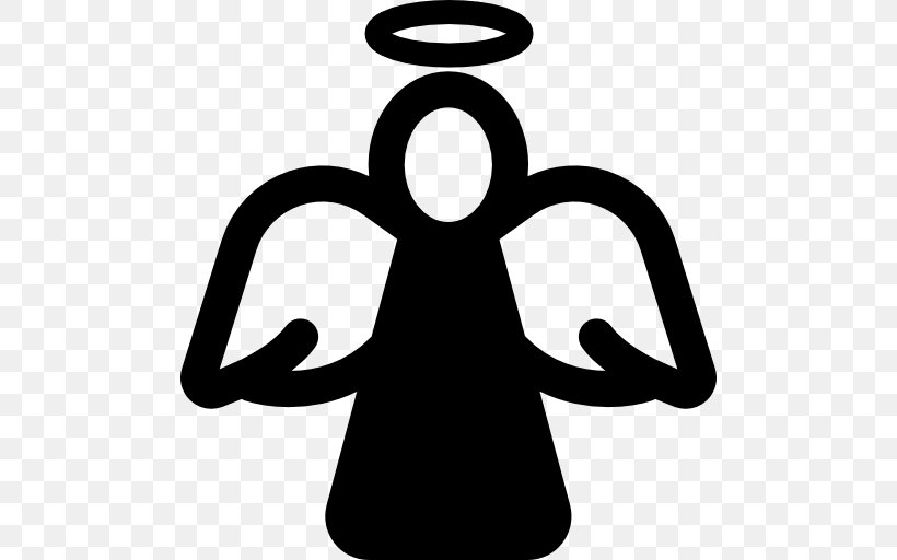 Angel Silhouette Clip Art, PNG, 512x512px, Angel, Artwork, Black And White, Christmas, Silhouette Download Free
