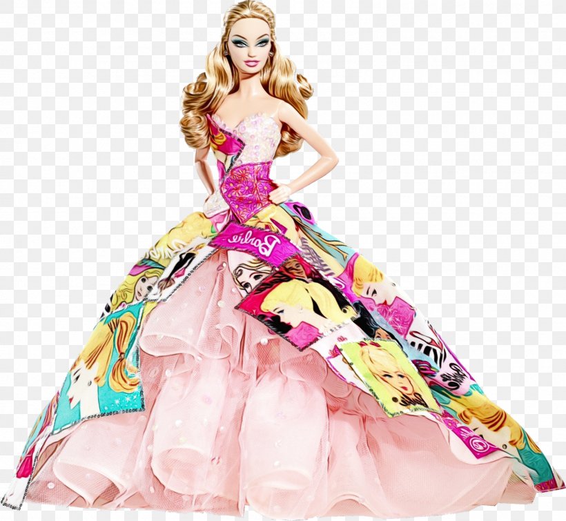 Barbie Background, PNG, 1600x1475px, Watercolor, Barbie, Barbie Best Fashion Friend Barbie, Child, Clothing Download Free