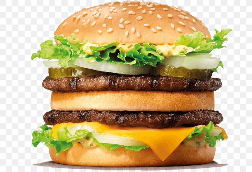 Big King Whopper Hamburger Cheeseburger Veggie Burger, PNG, 695x561px, Big King, American Food, Beef, Big Mac, Breakfast Sandwich Download Free
