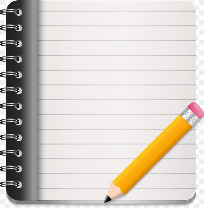 Paper Notebook Pencil, PNG, 950x968px, Paper, Book, Diary, Notebook, Office Supplies Download Free