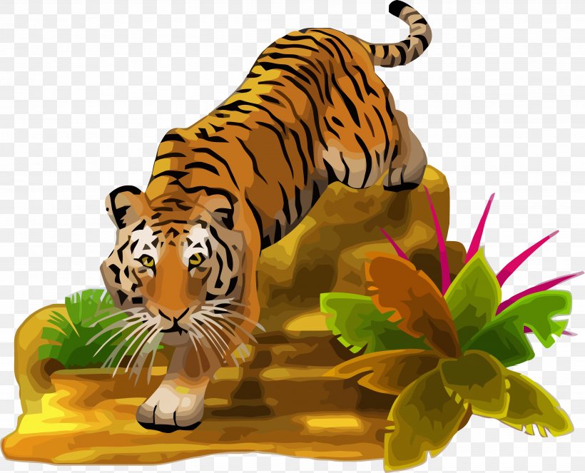 Tiger Clip Art Wall Decal Image, PNG, 4856x3929px, Tiger, Adaptation, Animal Figure, Bengal Tiger, Big Cats Download Free