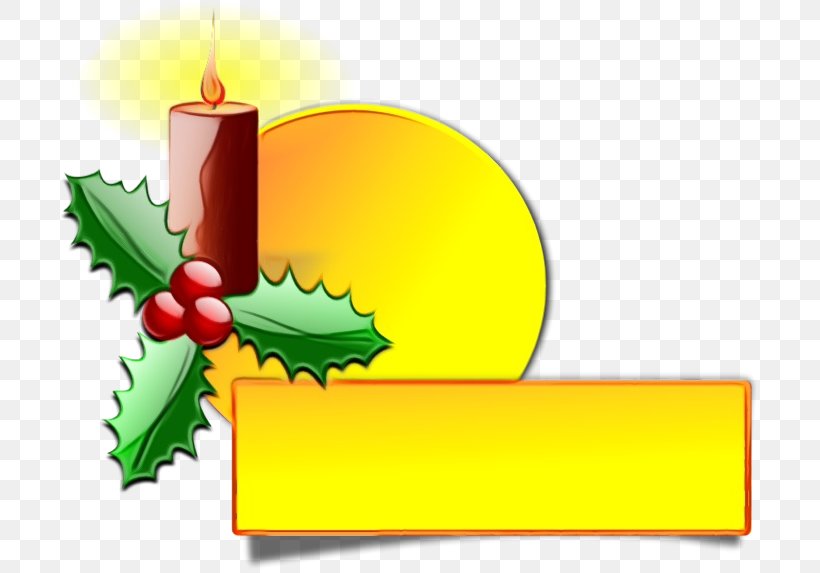 Holly, PNG, 700x573px, Watercolor, Candle, Green, Holly, Leaf Download Free