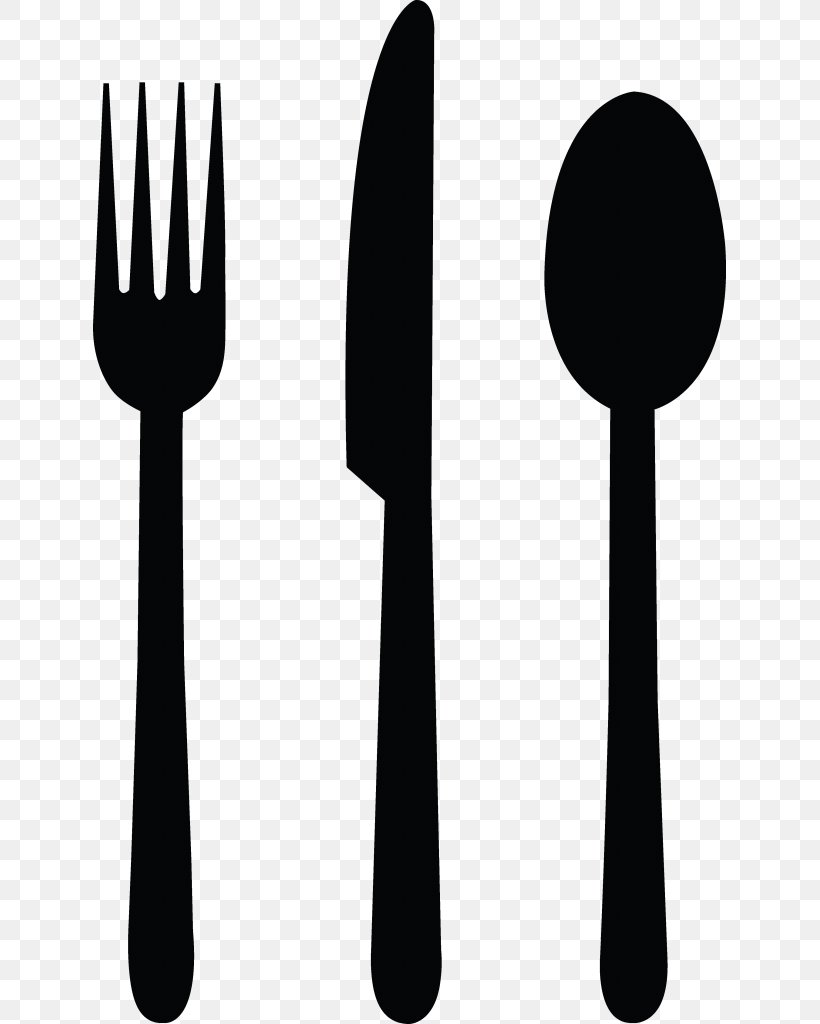 Knife Fork Spoon Cutlery, PNG, 633x1024px, Knife, Black And White, Cutlery, Drawing, Fork Download Free