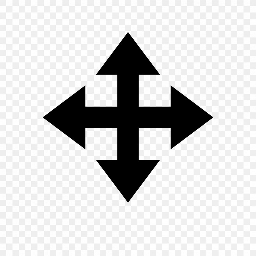 Arrow Symbol, PNG, 2000x2000px, Symbol, Black, Black And White, Brand, Cursor Download Free