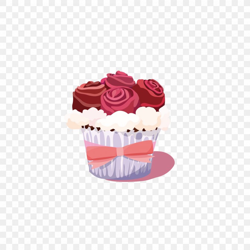 Cupcake Beach Rose Layer Cake Cream, PNG, 2000x2000px, Cupcake, Baking, Baking Cup, Beach Rose, Buttercream Download Free