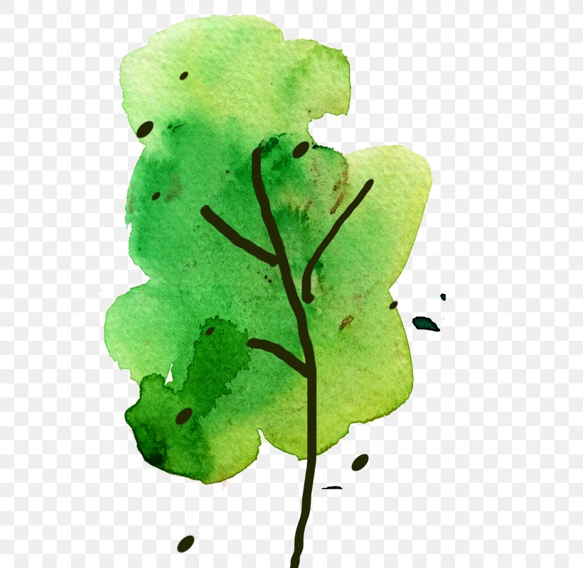 Gouache Painted Trees, PNG, 600x800px, Gouache, Art, Green, Leaf, Material Download Free