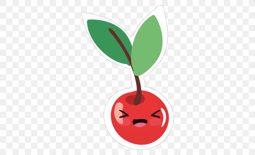 Cherry Sticker, PNG, 500x500px, Cherry, Auglis, Drawing, Flowering Plant, Food Download Free