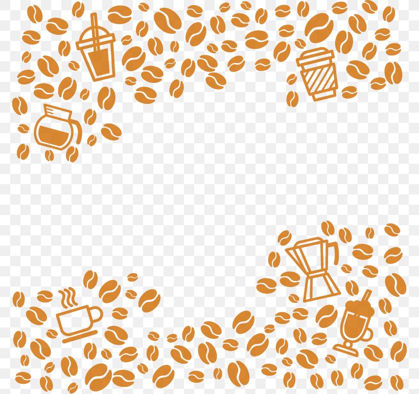 Coffee Clip Art, PNG, 773x770px, Coffee, Area, Coffee Bean, Drink, Orange Download Free