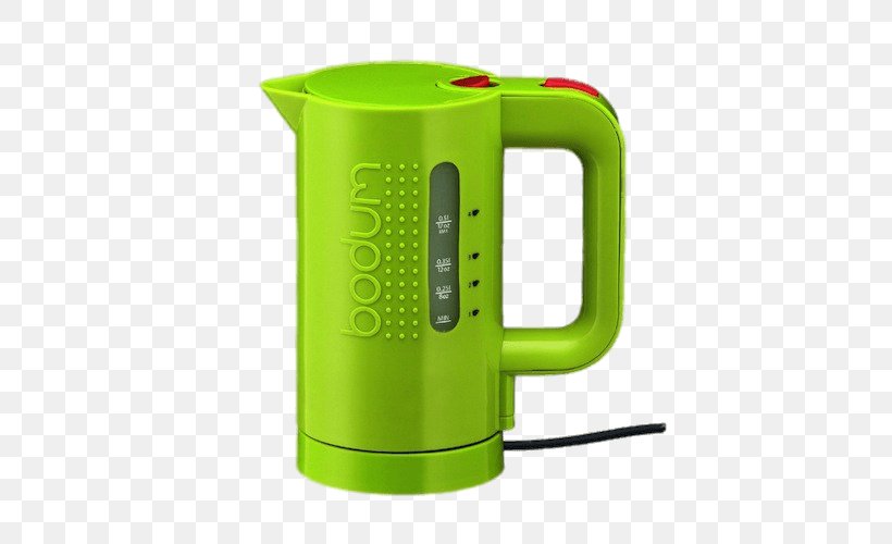 Green Tea Coffee Kettle Electric Water Boiler, PNG, 500x500px, Tea, Bodum, Boiling, Coffee, Electric Heating Download Free