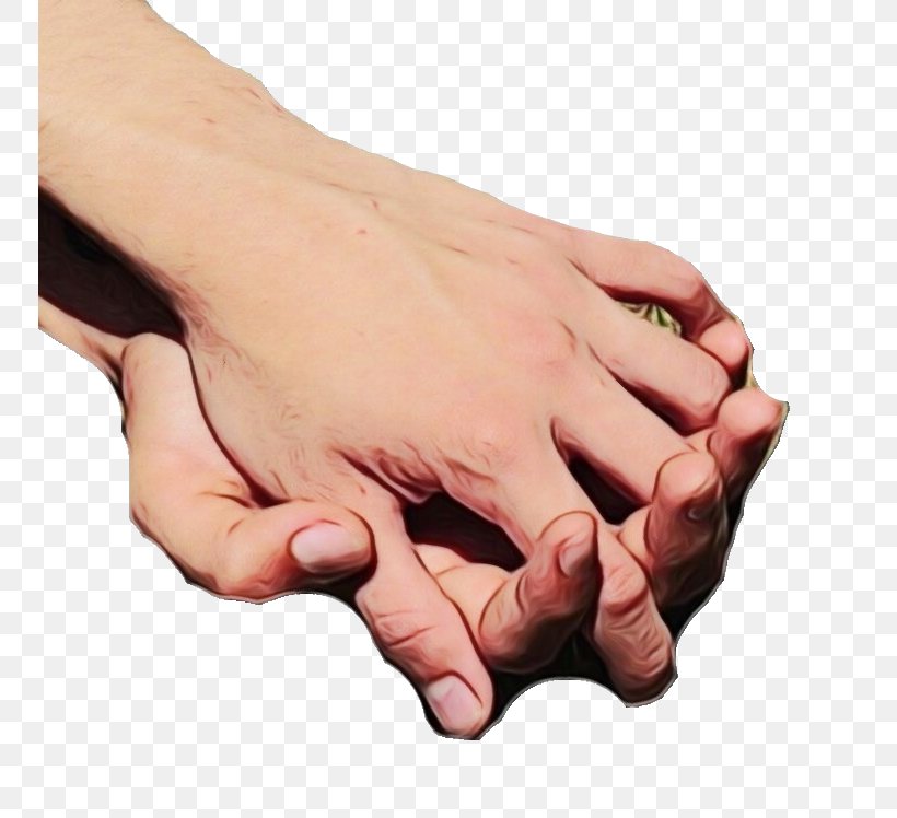Holding Hands, PNG, 749x748px, Watercolor, Finger, Gesture, Hand, Holding Hands Download Free