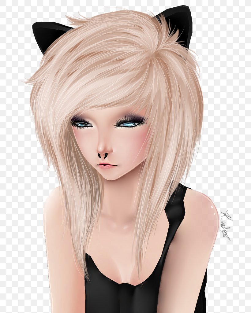 IMVU Wig Avatar Image Drawing, PNG, 745x1024px, Watercolor, Cartoon, Flower, Frame, Heart Download Free