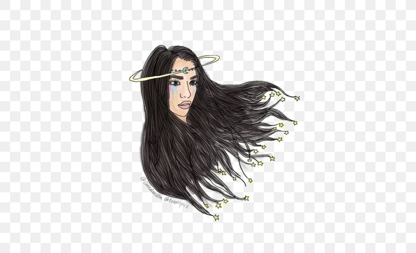 Black Hair Hair Coloring Brown Hair Eyebrow, PNG, 500x500px, Watercolor, Cartoon, Flower, Frame, Heart Download Free