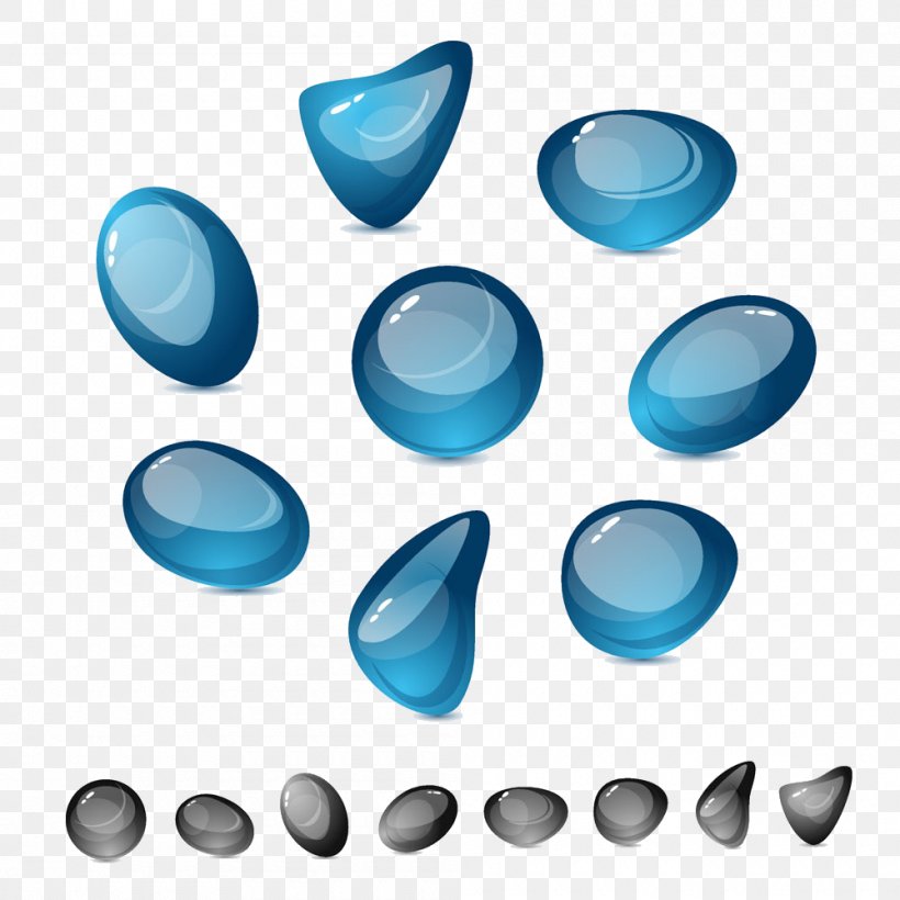 Glass Royalty-free Stone Material Illustration, PNG, 1000x1000px, Glass, Azure, Blue, Gemstone, Material Download Free