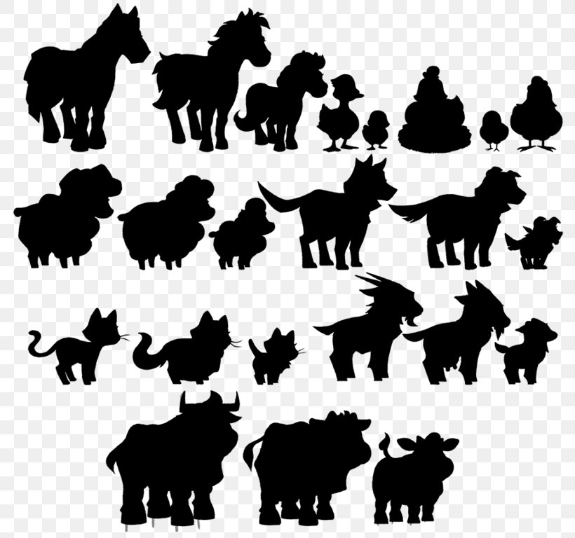 Cattle Dog Mammal Canidae Silhouette, PNG, 800x768px, Cattle, Canidae, Dog, Herd, Mammal Download Free