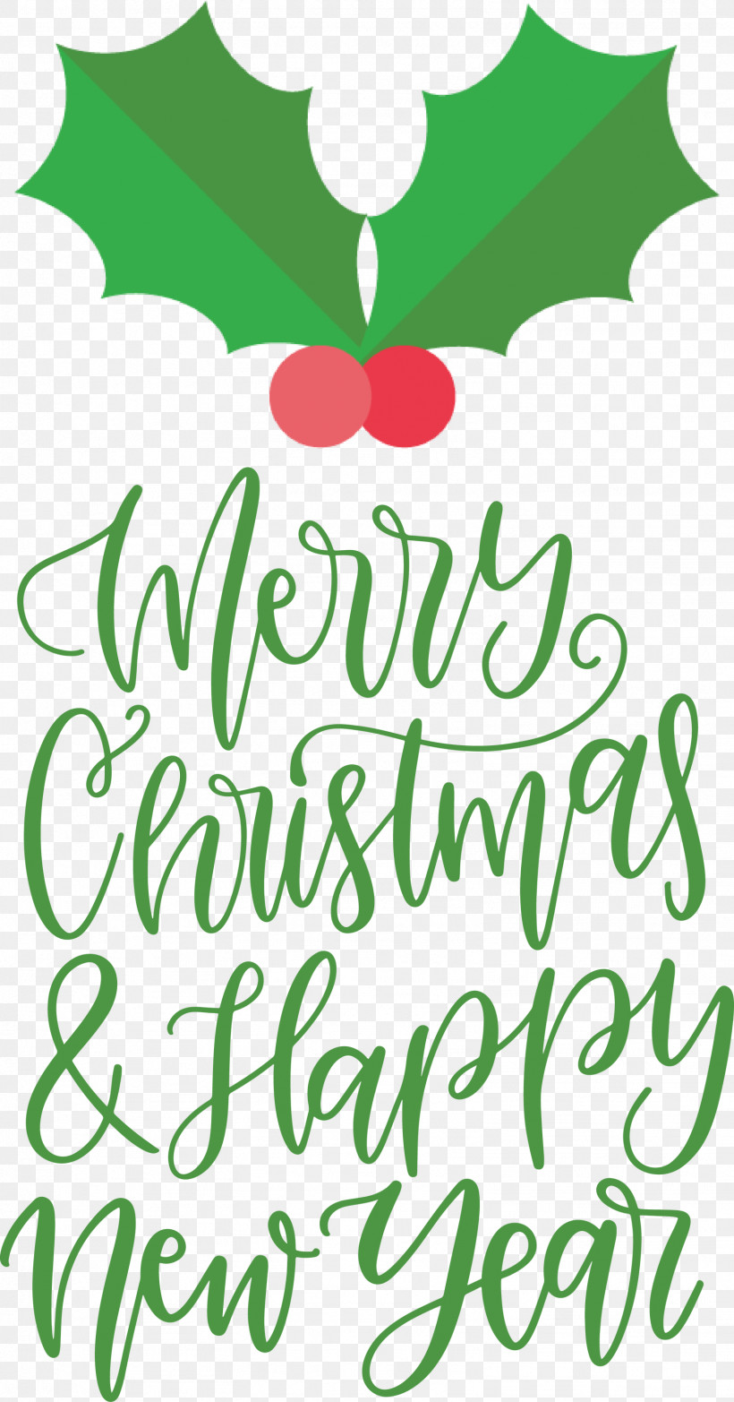 Merry Christmas Happy New Year, PNG, 1571x3000px, Merry Christmas, Flora, Floral Design, Green, Happy New Year Download Free
