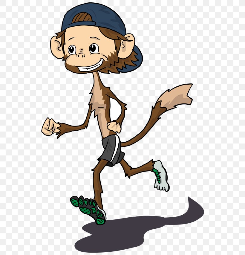 Cartoon Monkey Clip Art, PNG, 560x853px, Cartoon, Art, Barefoot, Chimpanzee, Fictional Character Download Free