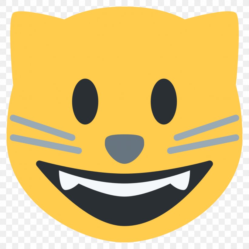 Cat Emoji Smile Sticker Kitten, PNG, 1024x1024px, Cat, Animal Rescue Group, Emoji, Emojipedia, Emoticon Download Free