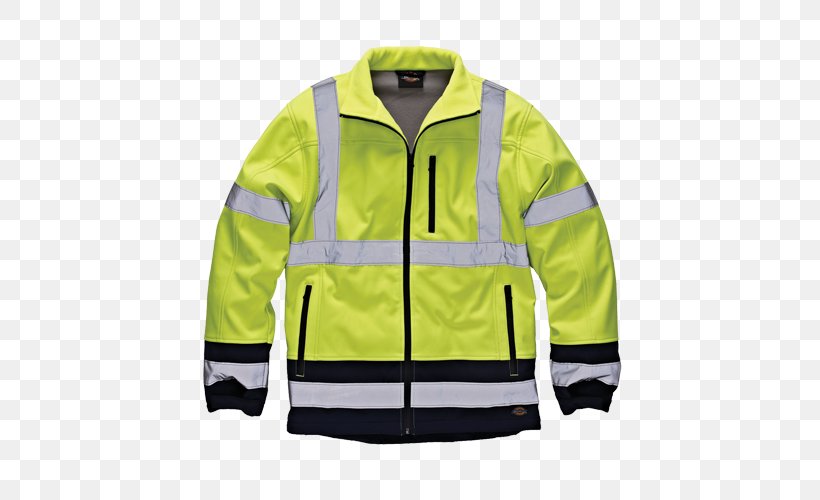 T-shirt High-visibility Clothing Workwear Jacket, PNG, 500x500px, Tshirt, Brand, Clothing, Coat, Dickies Download Free