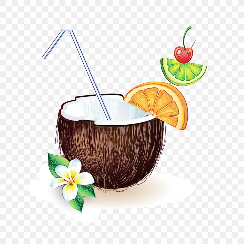Dish Network Design Superfood Fruit, PNG, 1772x1772px, Watercolor, Cocktail Garnish, Coconut Water, Cuba Libre, Dish Download Free